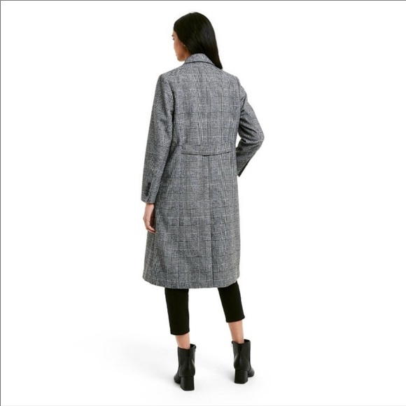 Nili Lotan x Target Plaid Double Breasted Overcoat - Picture 5 of 7